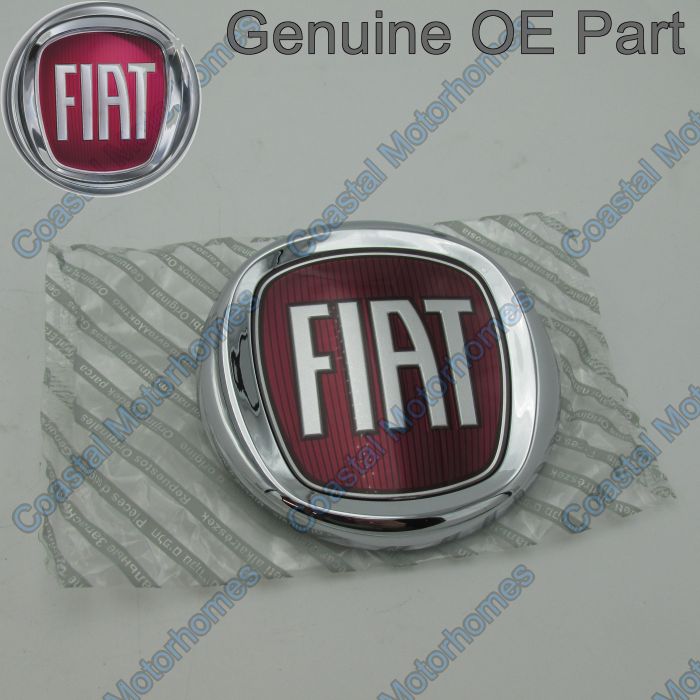 Genuine Fiat Ducato Red Front Grille Badge 2009 Onwards