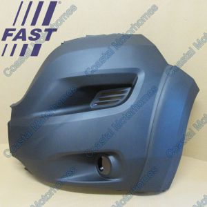 Fits Ducato Relay Boxer Front Left Bumper Corner Heavy With Spot Black 17-On