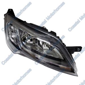Fits Fiat Ducato Peugeot Boxer Citroen Relay Right Headlight Silver Without DRL