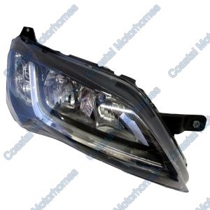 Fits Fiat Ducato Peugeot Boxer Citroen Relay Right Headlight Black Without DRL 14-On