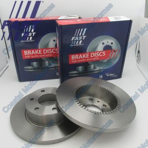 Fits Iveco Daily III-IV-V-VI (1997-ON) 2x Rear Brake Discs 296mm 7186309 2996027